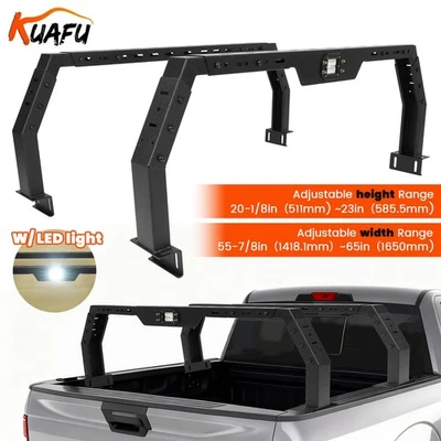 65" Truck Bed Rack Adjustable For Chevy Silverado Colorado GMC Sierra Canyon Ram Foto 1 de 4