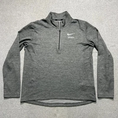 Nike Running Pacer 1/2 Zip San Antonio Spurs Mens Large Gray Dri Fit Pullover - Image 1 of 4