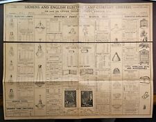 1925 Siemens & English Electric, Components & Light Bulbs & Fittings Price List
