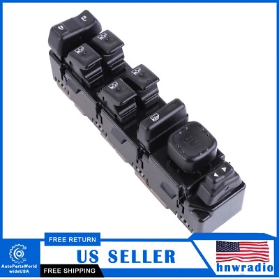 15883320 Front Driver's Left Side Power Window Switch Black for Chevy Silverado - Image 1 of 4