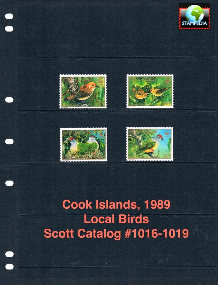 $15.15 Scott Value - 1989 COOK ISL. Birds Pacific Ocean Wildlife CV MNH NH UMM - Image 1 of 4