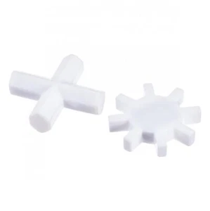 Magnetrührstab Stab Kreuz Zahnradform PTFE Beschichtung weiß - Bild 1 von 6