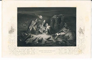 ENGRAVING BATTLEFIELD OF THE ALMA AT NIGHT LONDON PRINTING AND PUBLISHING CO - Picture 1 of 2