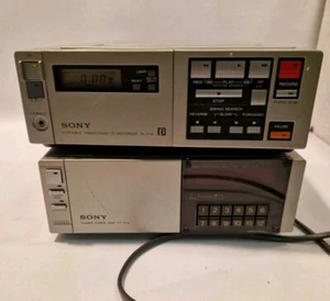 E7-BD SONY PORTABLE VIDEOCASSETTE RECORDER SL F1E BETAMAX PAL DEFEKT - Bild 1 von 20