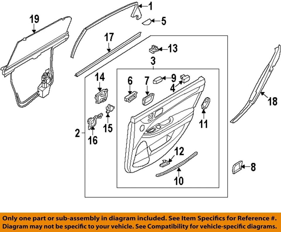 Manija de puerta interior izquierda HYUNDAI OEM 11-13 Equus 826103N000VLC Foto 1 de 1