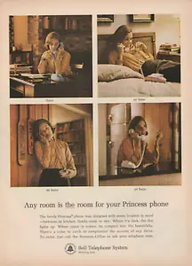 1964 Bell Telephone System Vintage Print Ad 1960s Any Room for Princess Phone - Imagen 1 de 1