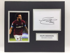 RARE Felipe Anderson West Ham United Signed Photo Display + COA AUTOGRAPH - Picture 1 of 3