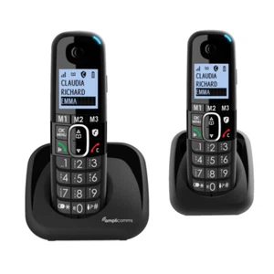 Amplicomms BigTel 1502 Cordless Big Button Hearing Aid Elderly Amplified Phone - Picture 1 of 4