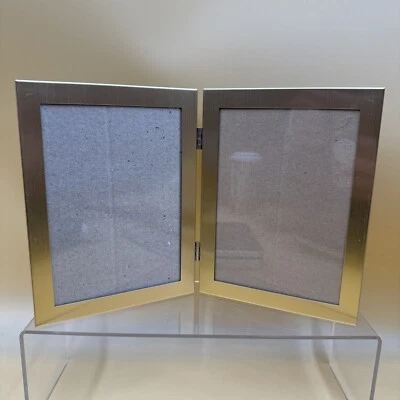 复古 Burnes Of Boston 相框金色黄铜 DBL 可容纳 2-4.5 英寸 X 6.5 英寸图片 — 第 1/4 张图片