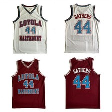 Throwback Hank Gathers #44 Basketball Jerseys Stitched XS-5XL Red White
