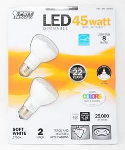 Feit Electric LED Dimmable 45 Watt Replacement Soft White 2700k 2 Pk - Picture 1 of 2