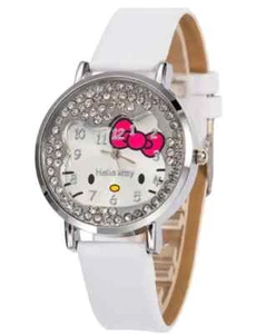 Hello Kitty, White, Rhinestone Quartz Watch, Makes a Great Gift!! - Picture 1 of 4