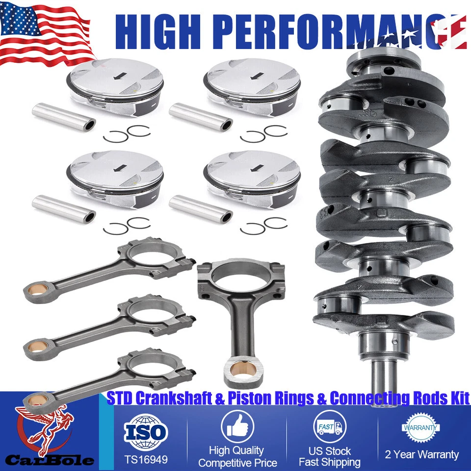 Kit de anillos de pistón de cigüeñal STD para Chevrolet Captiva Sport 2012-15 2,4 L Foto 1 de 4