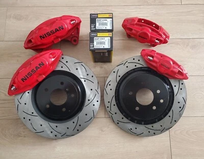 Infiniti G37 Q50 Q60 Q70 Nissan 370Z Customizable Set Of 4 Akebono Calipers OEM  - Image 1 of 3
