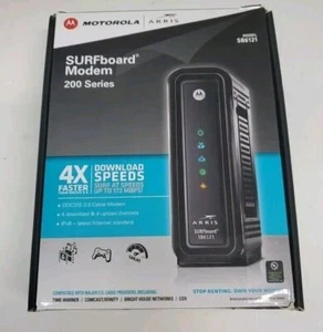 Motorola Arris SURFboard Modem- Model SB6121- DOCSIS 3.0-Download 4X Faster - Picture 1 of 3