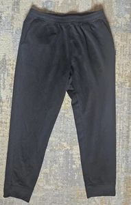 Joggers deportivos deportivos negros activos para hombre grandes con bolsillos y cordón oculto - Imagen 1 de 6