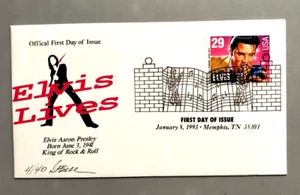 US Scott # 2721 Elvis Presley FDC. G Bell Edizione Limitata Cachet 4/40 BELLO!! - Foto 1 di 1