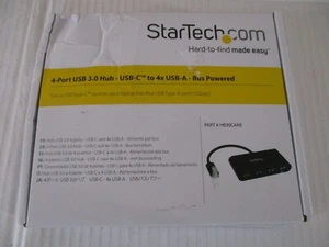 StarTech HB30C4AB 4 Port USB 3.0 Hub 5Gbps USB-C zu 4x USB-A 3.0- - Bild 1 von 10