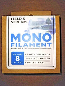 Field & Stream Monofilament Casting Line Weight 8 LB Test - Picture 1 of 1
