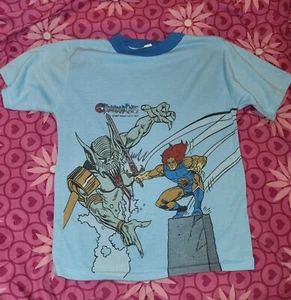 Vintage Thundercats Shirt 1987 Lion-o ASHTAR 80s Kids Shirt Wormser Pajamas - Picture 1 of 7