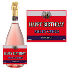 Personalised Sticker Bottle Label for Pinot Rose Vino Spumante Birthday or any