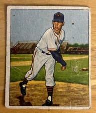 1950 Bowman Sheldon Jones #83 New York Giants Poor Creased 73 Year-Old Card!