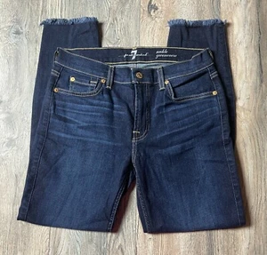7 For All Mankind Caviglia Gwenevere Taglia 29 Nuova Senza Etichette - Foto 1 di 5