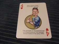 2019 Hero Decks Atlanta Braves Playing Card -Mark Lemke-