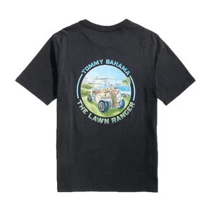 Tommy Bahama Lawn Ranger Mens Cotton Crew Neck T-Shirt (XLarge, Coal) $50 - Picture 1 of 1