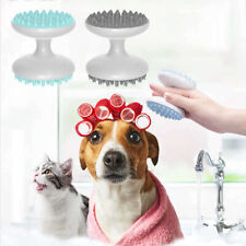 Dog Cat Bath Brush Comb Rubber Glove Pet Hair Fur Grooming Massaging Mit US