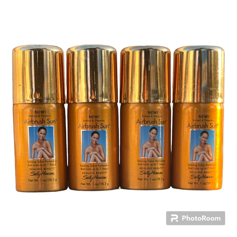 Lot Of 4 Sally Hansen Airbrush Sun Tanning Salon Perfection 1 oz Each Travel - Image 1 of 1