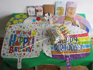 Party Balloons Happy Birthday Candles Cups Numbers Spritz Kaleidoscope & More - Picture 1 of 12