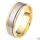 Two Tone Gold Mens Wedding Rings10k White And Yellow Gold Mens Wedding Rings