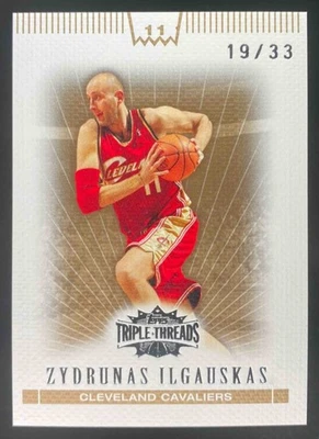 Zydrunas Ilgauskas 2007-08 Topps Triple Threads Gold /33 #53 Cavaliers - Image 1 of 4