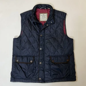 Tommy Bahama 100% Nylon Cremallera Completa Botón a Presión Chaleco Acolchado Azul Marino Para Hombre’s L - Imagen 1 de 16