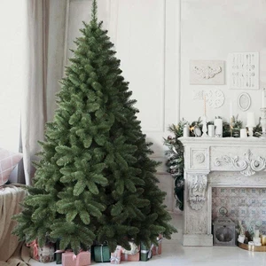 Albero Di Natale Piccadilly King Super Folto, Molto Pieno, Rami Pino Verde, Base - Foto 1 di 12
