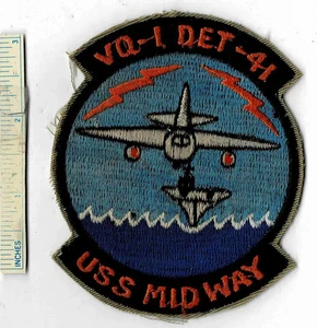 Vietnam War USS MIDWAY CVA-41 Vo-1 Det41 Airwing Squadron Aircraft Carrier Patch - Picture 1 of 2