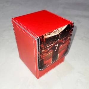 Leather Deck Cases 100+ Card Deck Game Box Magnetic Vertical Storage CR7 NWOT - Picture 1 of 8