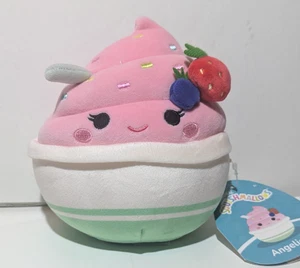 Squishmallows 5" Angelica Frozen Yogurt Blueberry Strawberry Scented - NEW - Picture 1 of 5