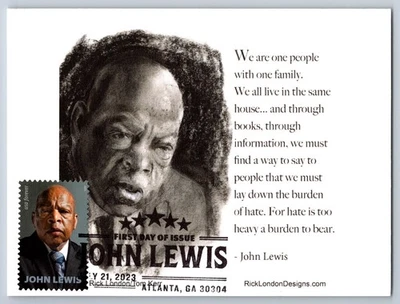 #5801 John Lewis FDC Maxi Card w/Pictorial Cancel - Image 1 of 2