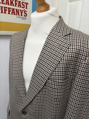 Aquascutum House Vicuña Check Blazer Sports Jacket Hacking Size 46R Wool - Image 1 of 4