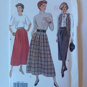 Falda Vogue 8459 Dark Academia 14-18 Vintage Años 90 Patrón Costura - Imagen 1 de 5