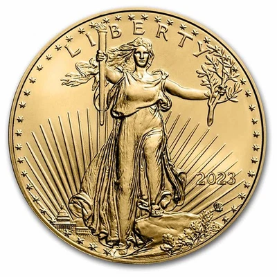 2023 1/2 oz American Gold Eagle Coin BU - Image 1 of 3