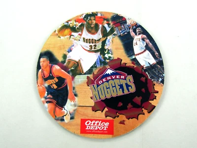 VTG Denver Nuggets Mouse Pad Office Depot NBA Basketball Office Supply Round - Image 1 of 4