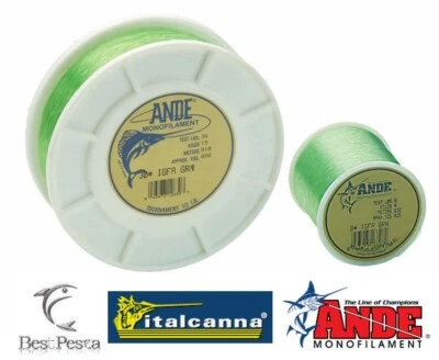 ANDE TOURNAMENT VERDE SMERALDO - IGFA - Ø 0.525 - 30lbs - 810mt - Immagine 1 di 2