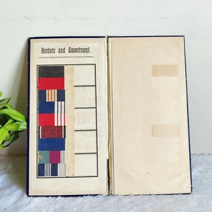 Catálogo de tela vintage Dhooties bordes y surtido libro de muestra B80 - Imagen 1 de 9