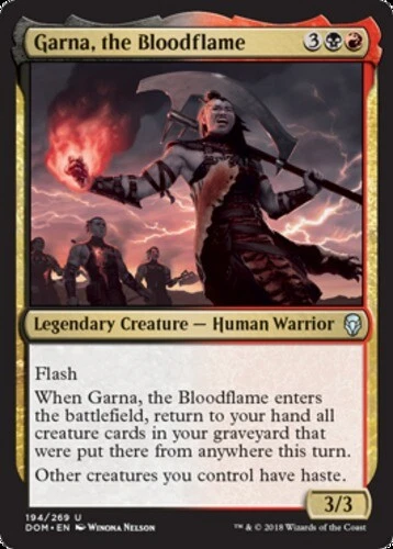 Garna, the Bloodflame ~ Near Mint Dominaria MTG Magic UltimateMTG Multi-Color Ca - Image 1 of 1
