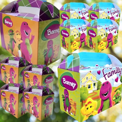 LANASPARTY Barney Gift box bracelet birthday party supplies favor decoration centerpiece