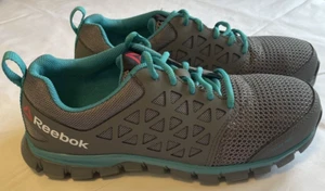 NUOVO! Sneaker da lavoro Reebok Work Sublite punta in acciaio Aqua-Donna taglia 9,5 - Foto 1 di 12