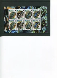 Hoja miniatura WWF NIUE 2002 pequeña almeja gigante ESPECIMEN con logotipo WWF MNH RARA - Imagen 1 de 1